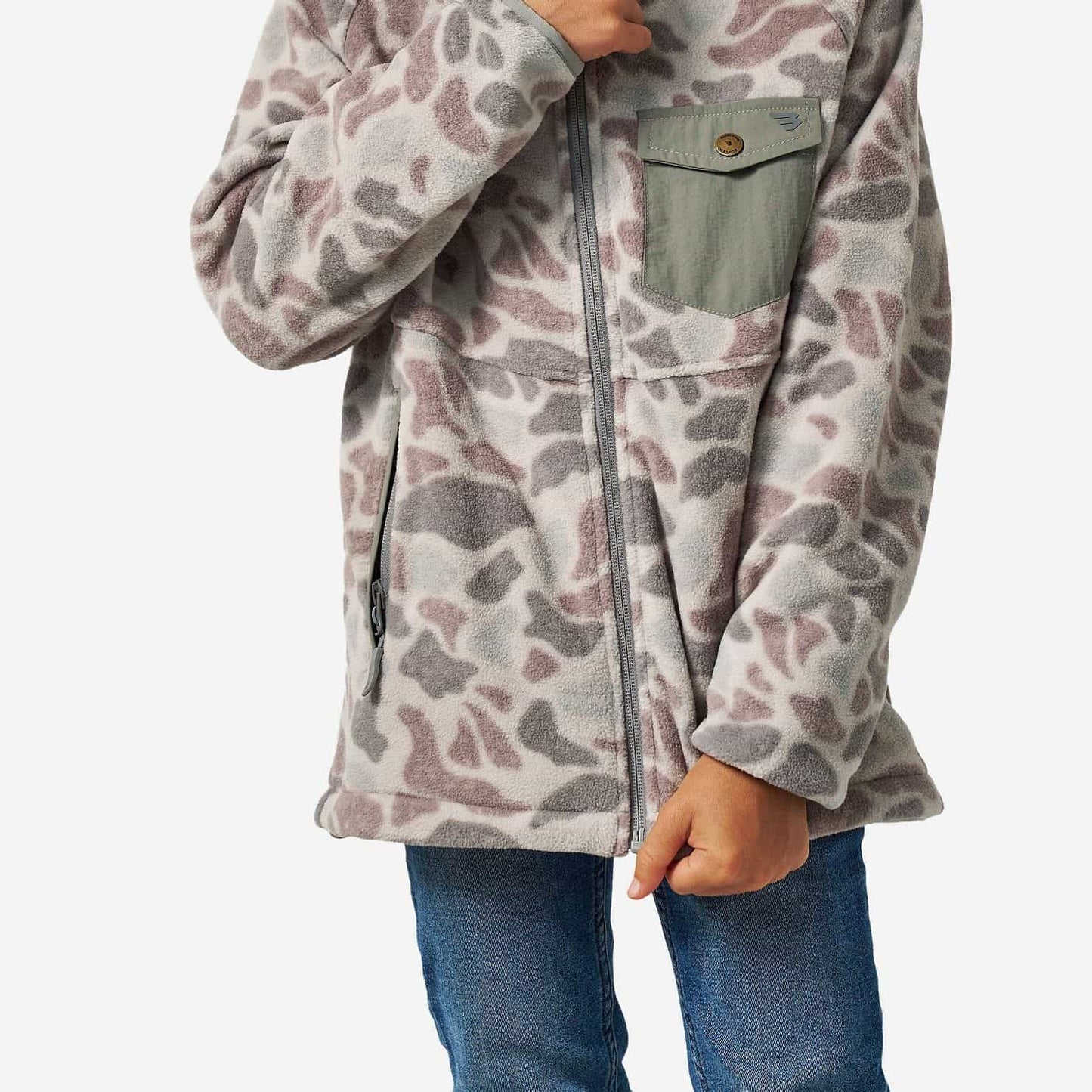 Burlebo Youth Micro Fleece in Classic Deer Camo