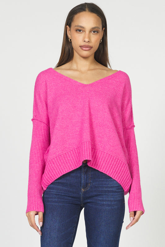 Dear John Clarette Top in Hot Pink