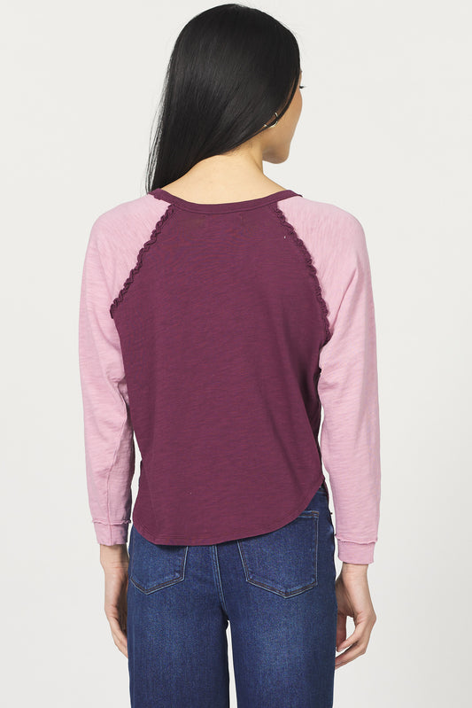 Dear John Kira Shirt in Fig & Lilas