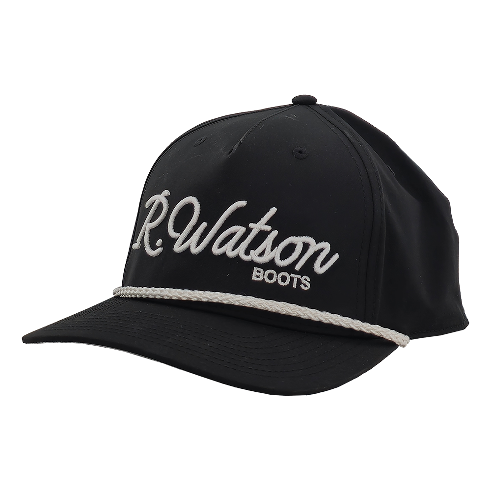 R. Watson Black & White Rope Cap