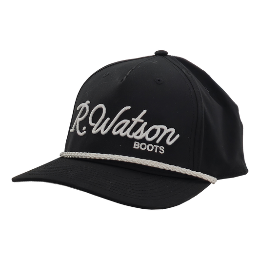R. Watson Black & White Rope Cap