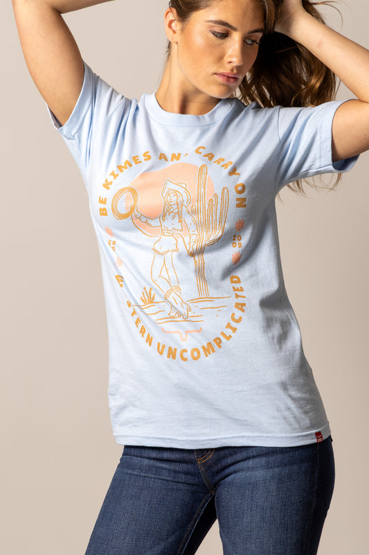 Kimes Ranch Be Kimes Baby Blue Tee