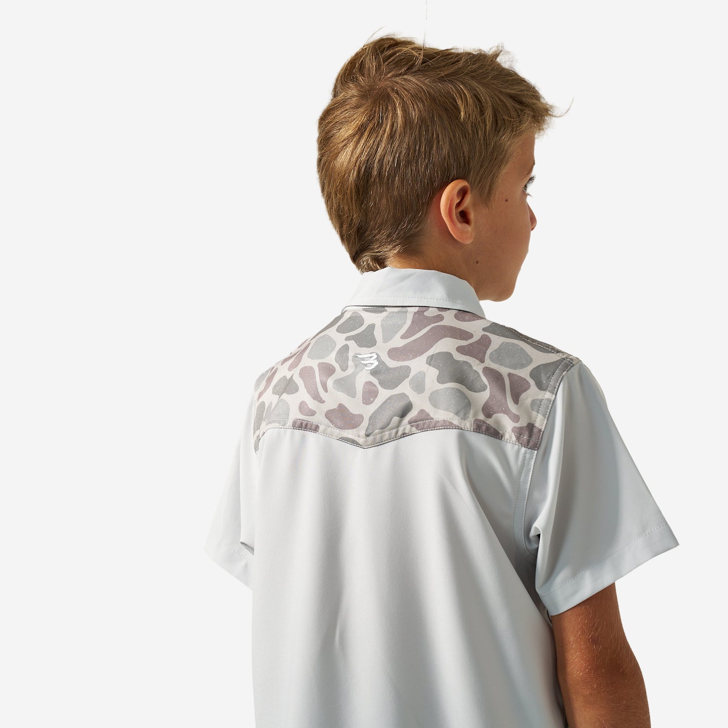 Youth Performance Western Shirt in Bird Szn