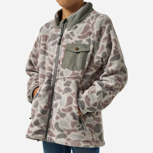 Burlebo Youth Micro Fleece in Classic Deer Camo