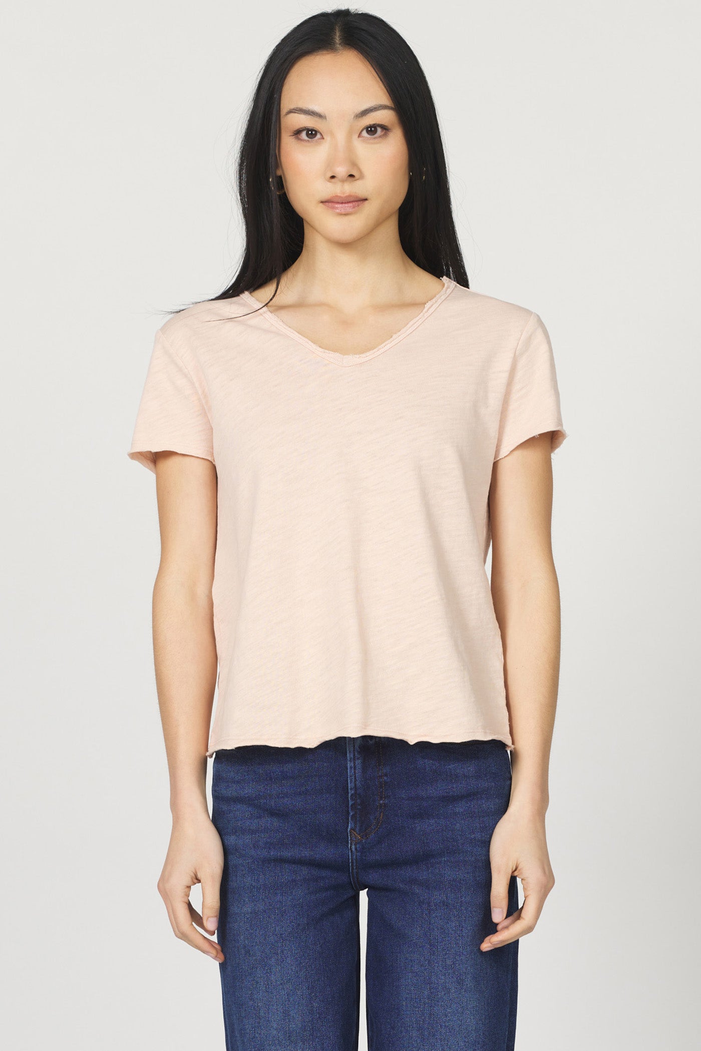 Dear John Vanya Tee in Cameo Rose
