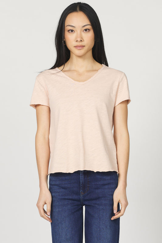 Dear John Vanya Tee in Cameo Rose