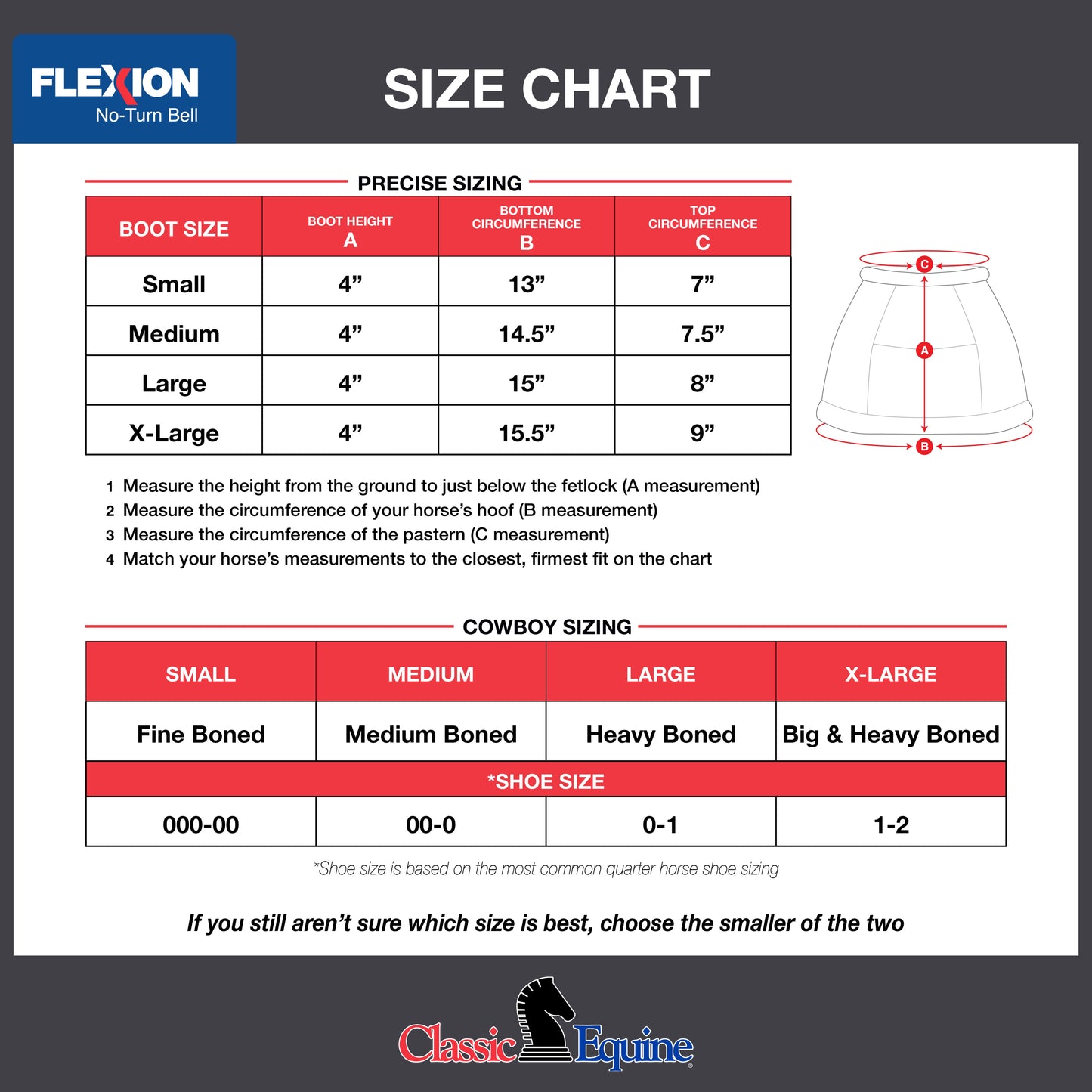 Classic Equine Flexion No Turn Bell Boots