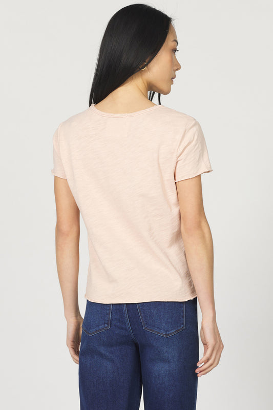 Dear John Vanya Tee in Cameo Rose
