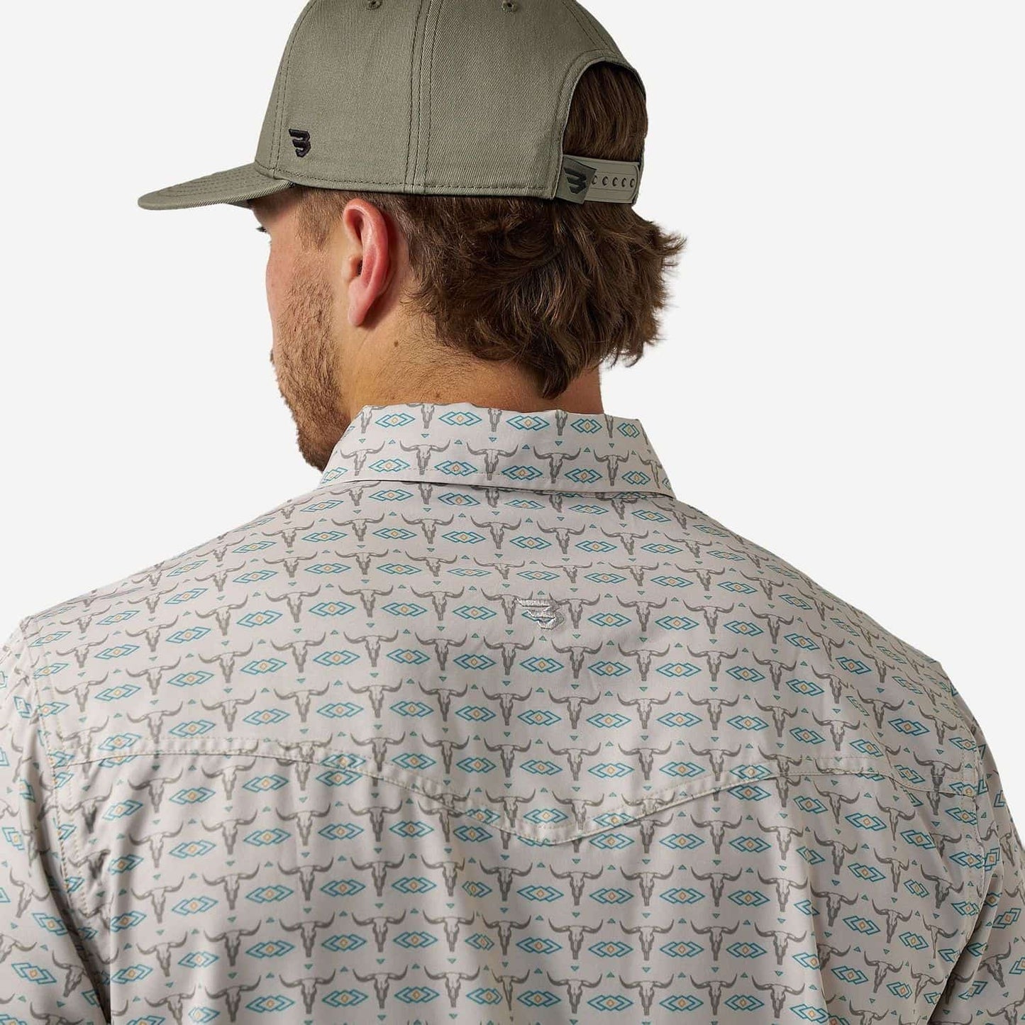 Burlebo Performance Western Shirt in Skull Rancher