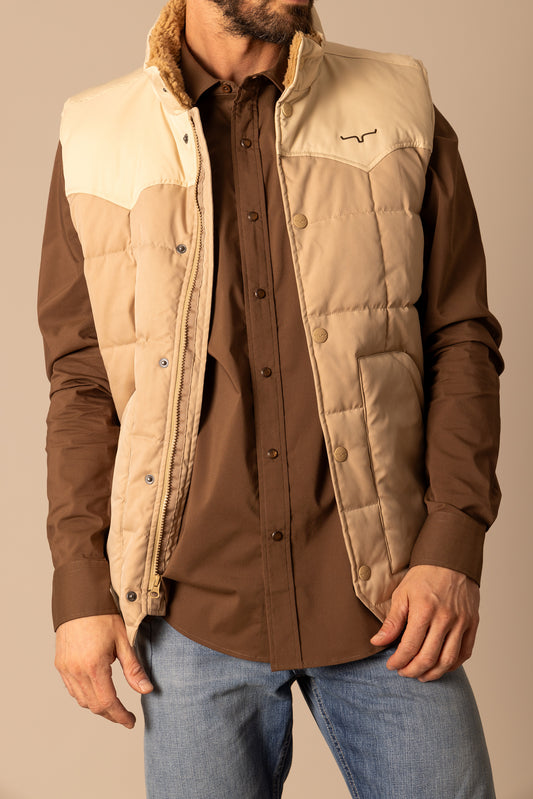 Kimes Ranch Muir Trail Vest in Khaki