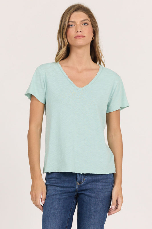 Dear John Vanya Tee in Canal Blue