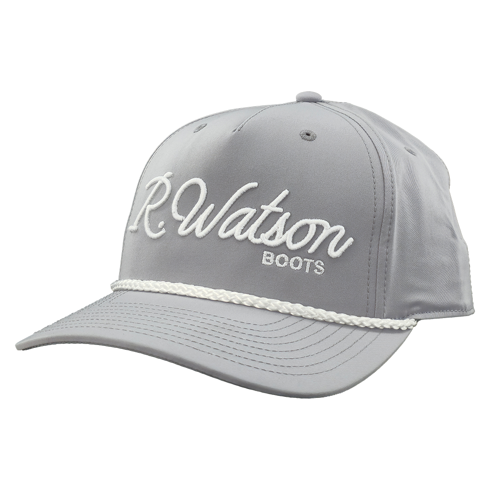 R. Watson Light Gray & White Rope Cap