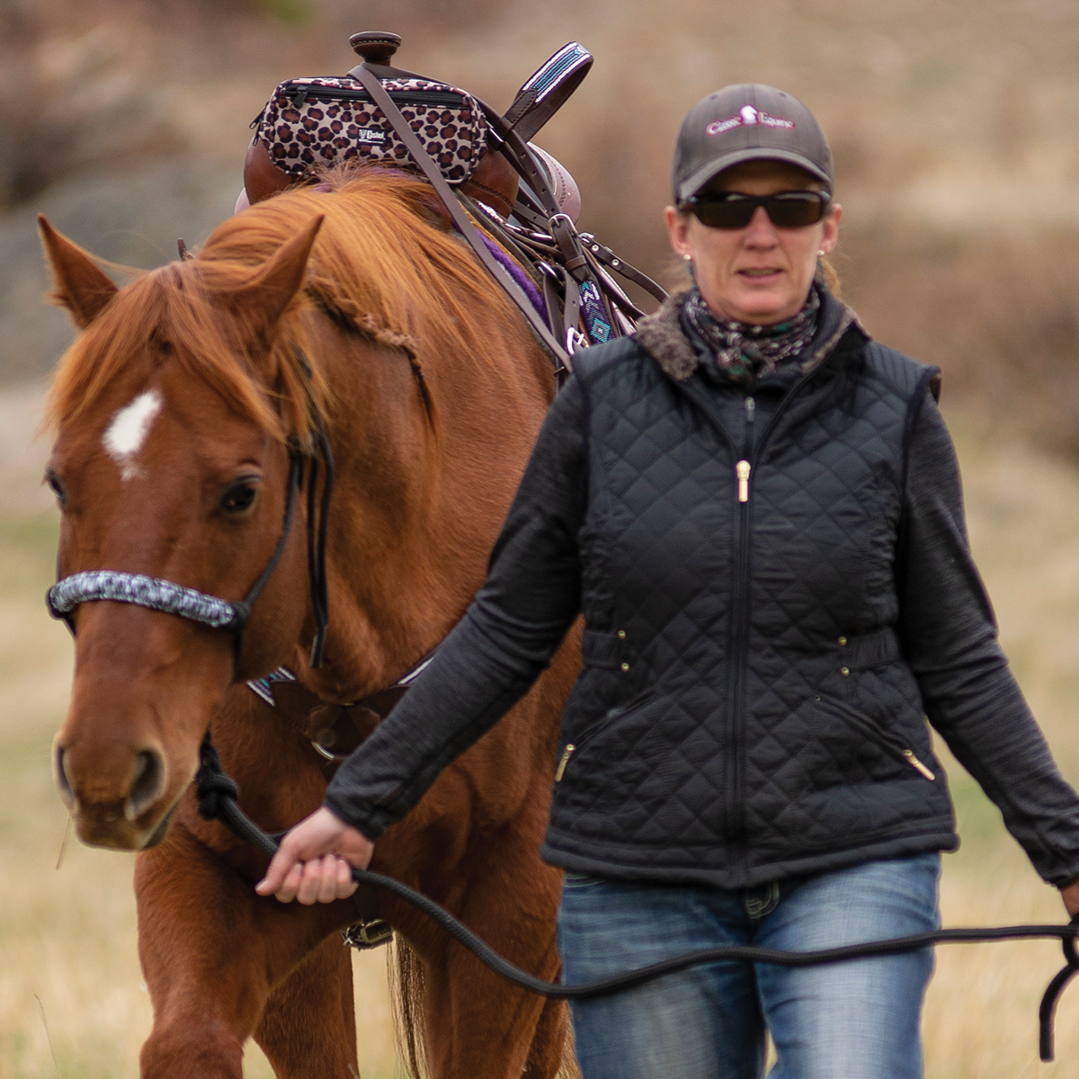 Cashel Braided Rope Halter and 7.5' Leadrope