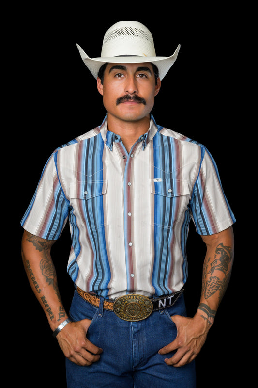 Ferrell The Harrison Short Sleeve Snap in Cream