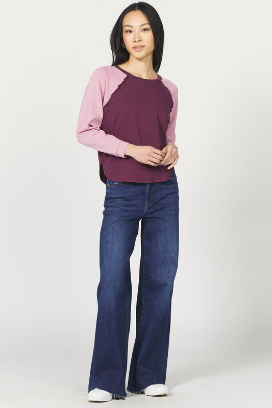Dear John Kira Shirt in Fig & Lilas
