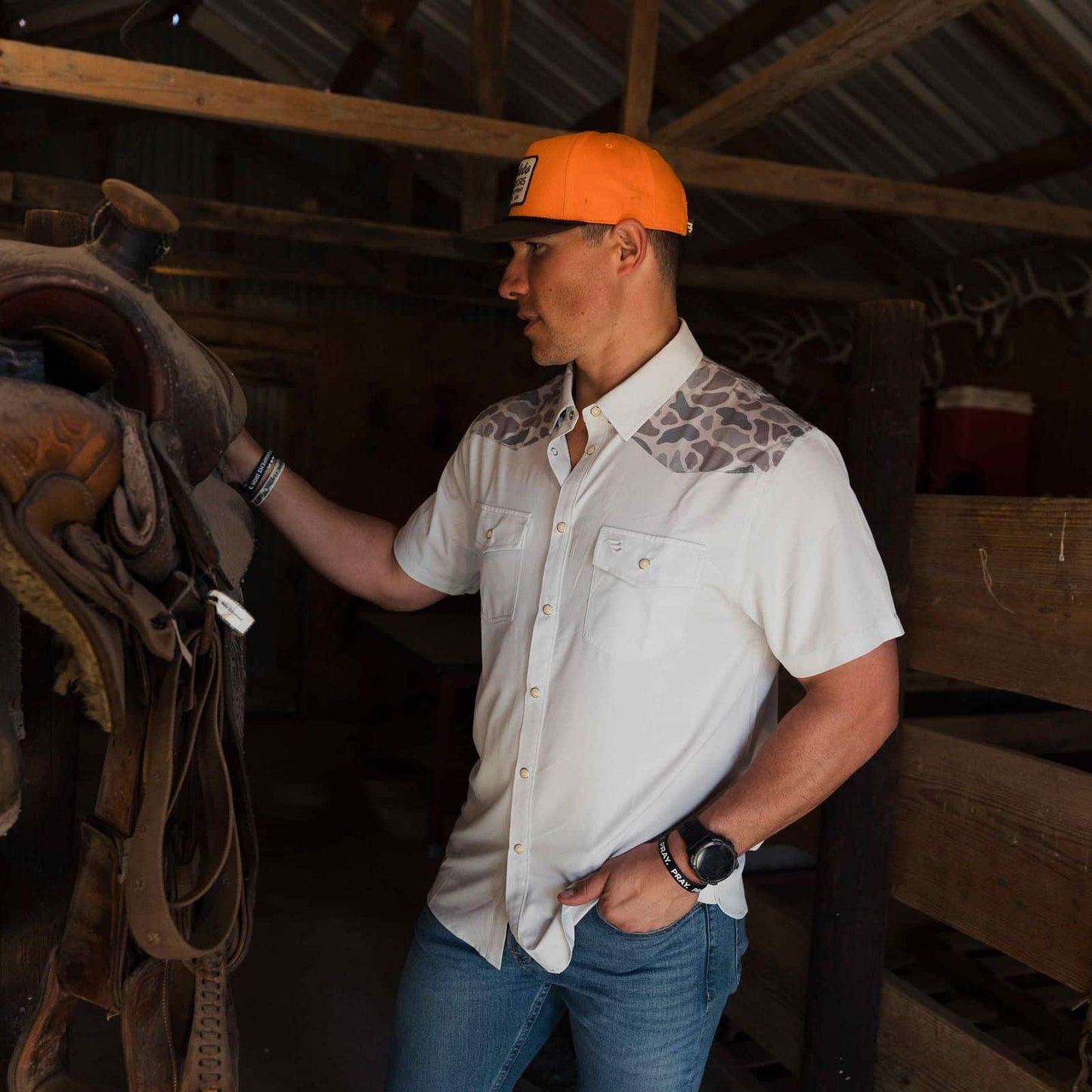 Burlebo Performance Western Shirt in Bird Szn