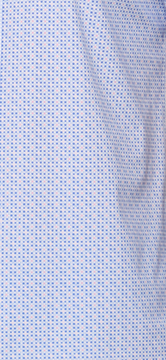 Flag & Anthem Alexandria Medallion Performance Shirt in Blue/ Coral