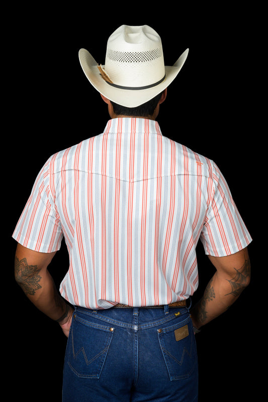 Ferrell The Jake Short Sleeve Snap in Salmon