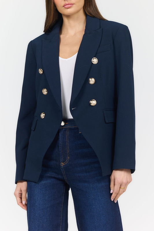 Dear John Rowena Jacket in Black Iris