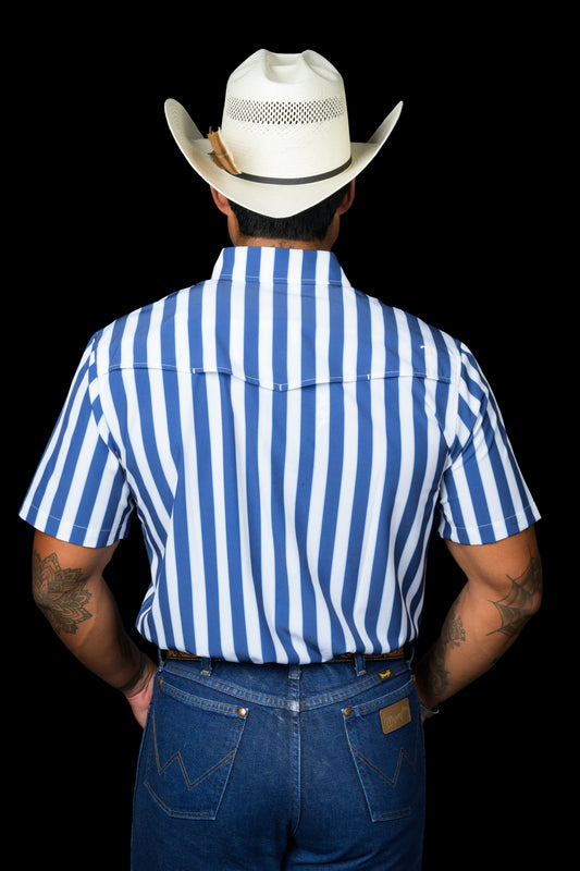 Ferrell The Liam Short Sleeve Snap in Blue