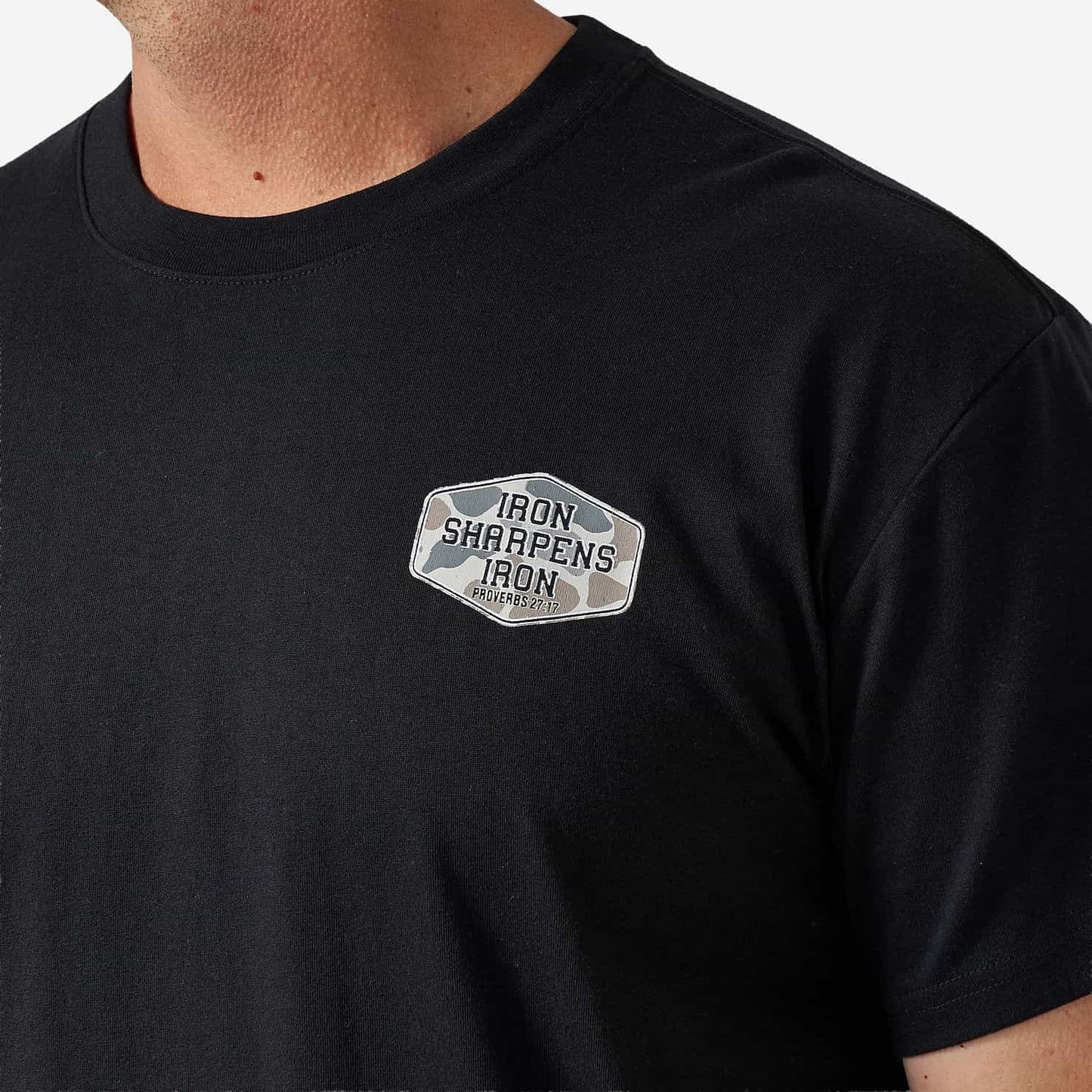 Burlebo Iron Sharpens Iron Short Sleeve Tee in Black