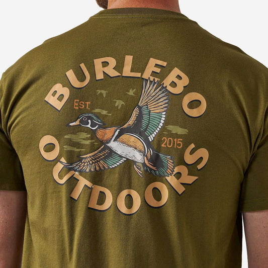 Burlebo Wood Duck Tee in Hunter Green