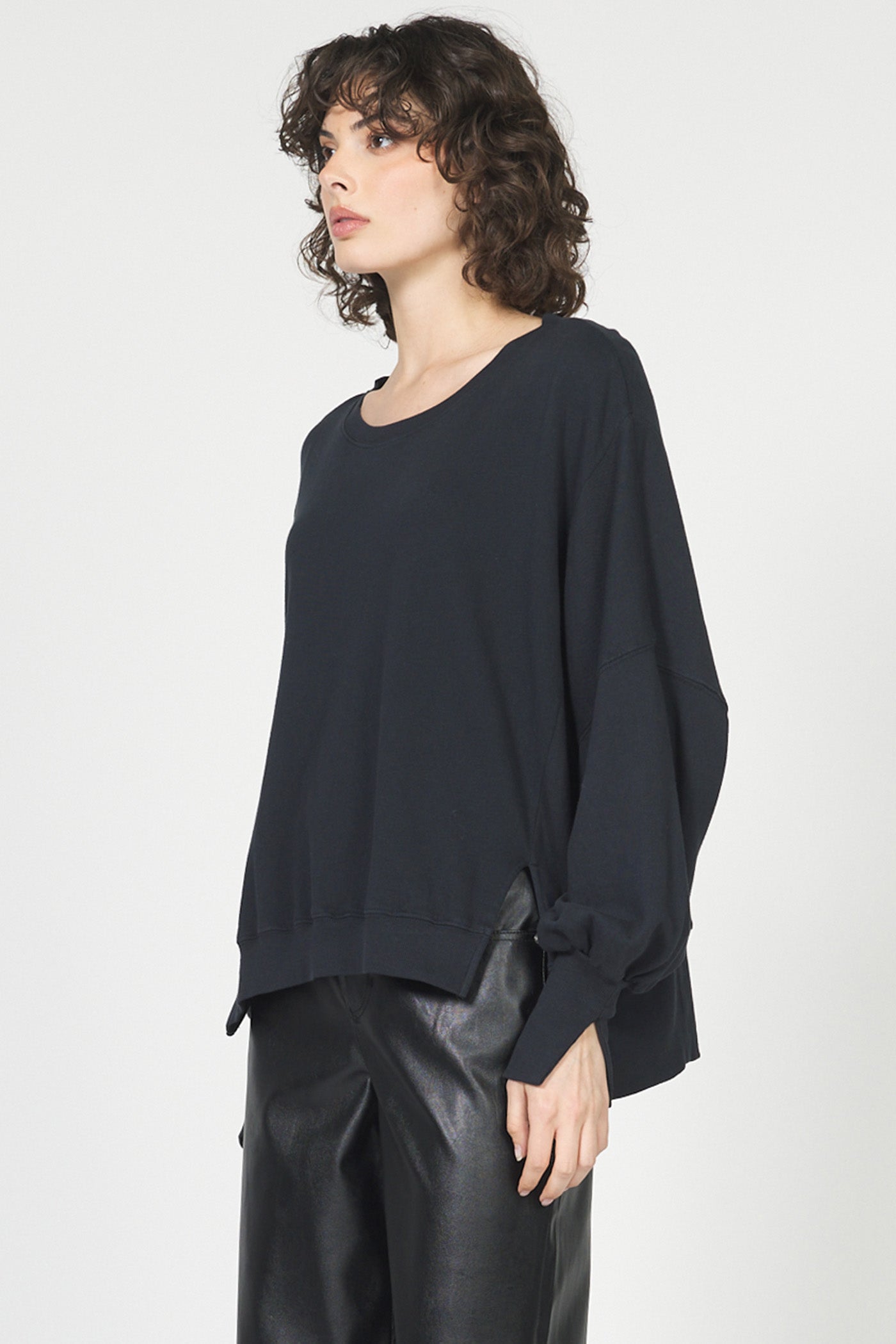 Dear John Trenton Sweater in Black