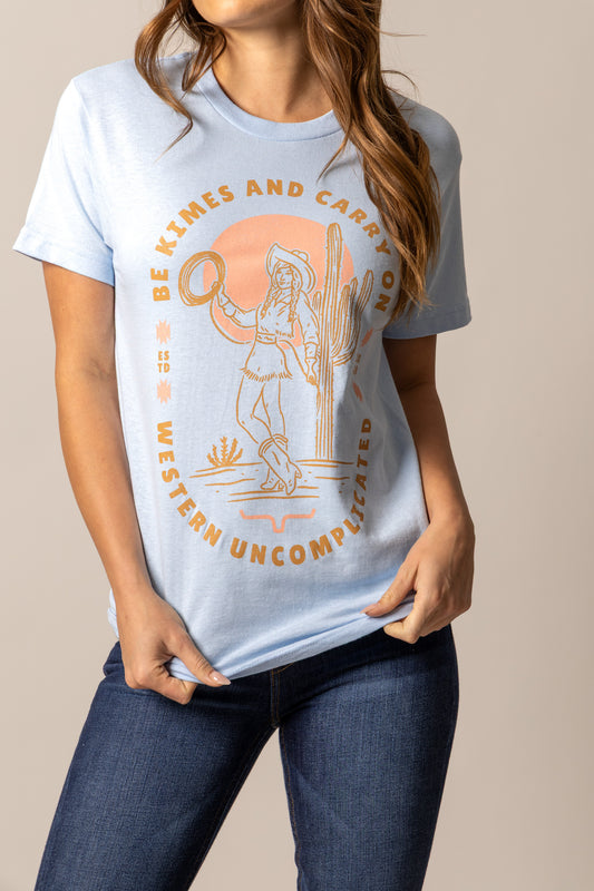 Kimes Ranch Be Kimes Baby Blue Tee