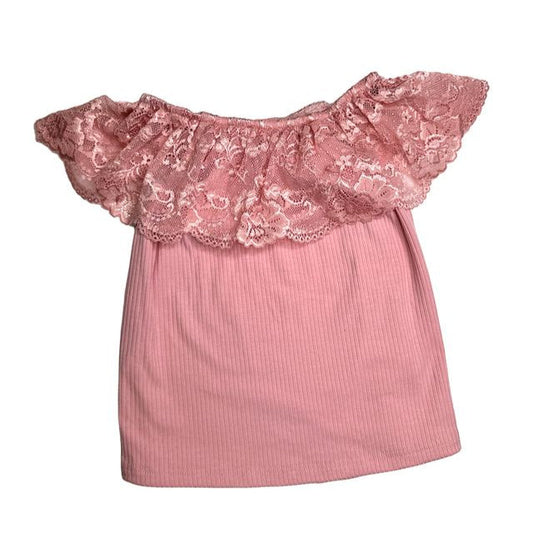 Shea Baby Pink Lace Shirt