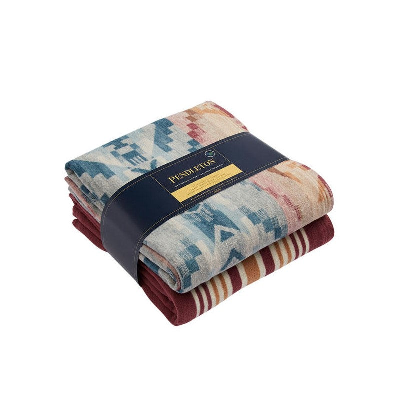 Pendleton OC Throw Gift Set 2 Pack CrcLk +StripeSndshll