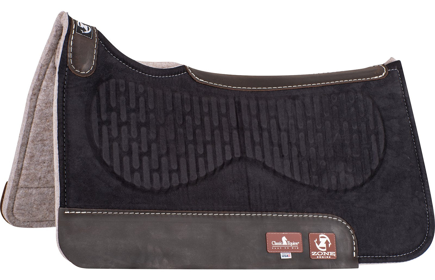 Classic Equine Zone Micro Suede Pad, 3/4-inch Felt