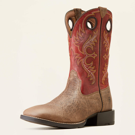 Ariat Crazy Crunch Tan Sports Rodeo Boot