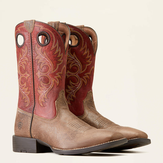 Ariat Crazy Crunch Tan Sports Rodeo Boot