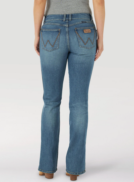 Wrangler Womens Riley Retro Mae Side Slit Bootcut Jean