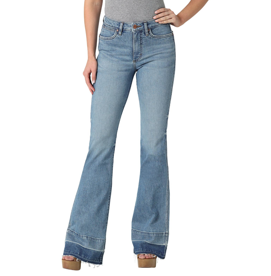 Wrangler Retro Green Trouser High Rise Jean Wilma 25X32