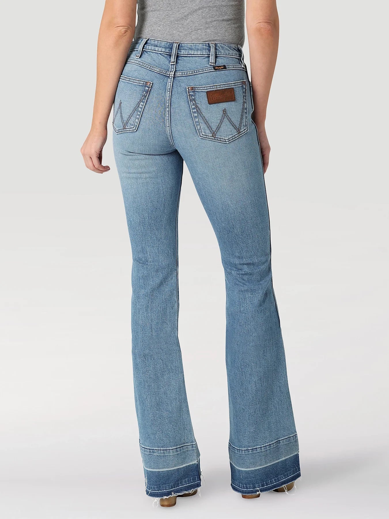 Wrangler Retro Released Hem High Rise Trouser Jean