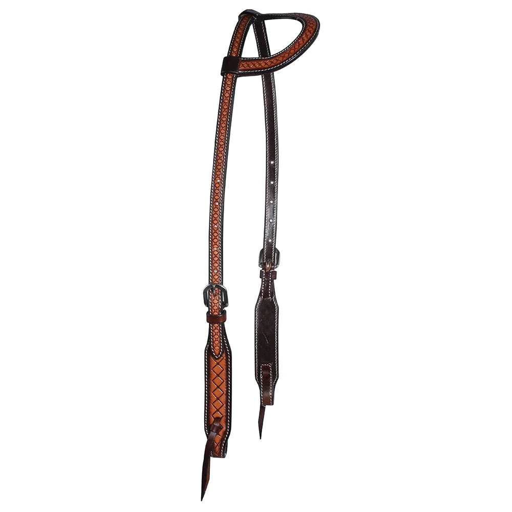 Professionals Choice Crosshatch One Ear Headstall