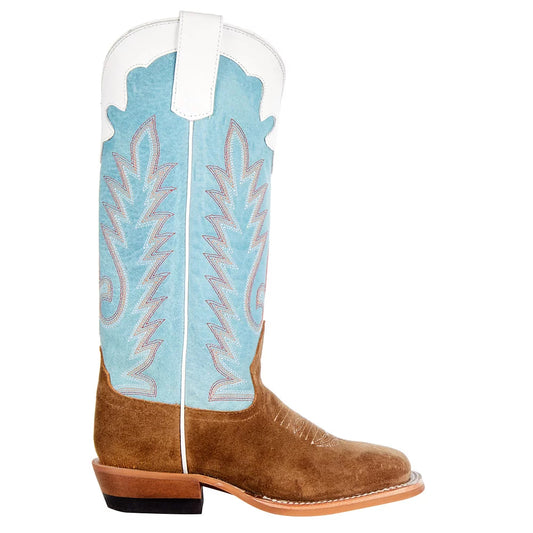 Anderson Bean Coytote Sand Sky Blue Boot