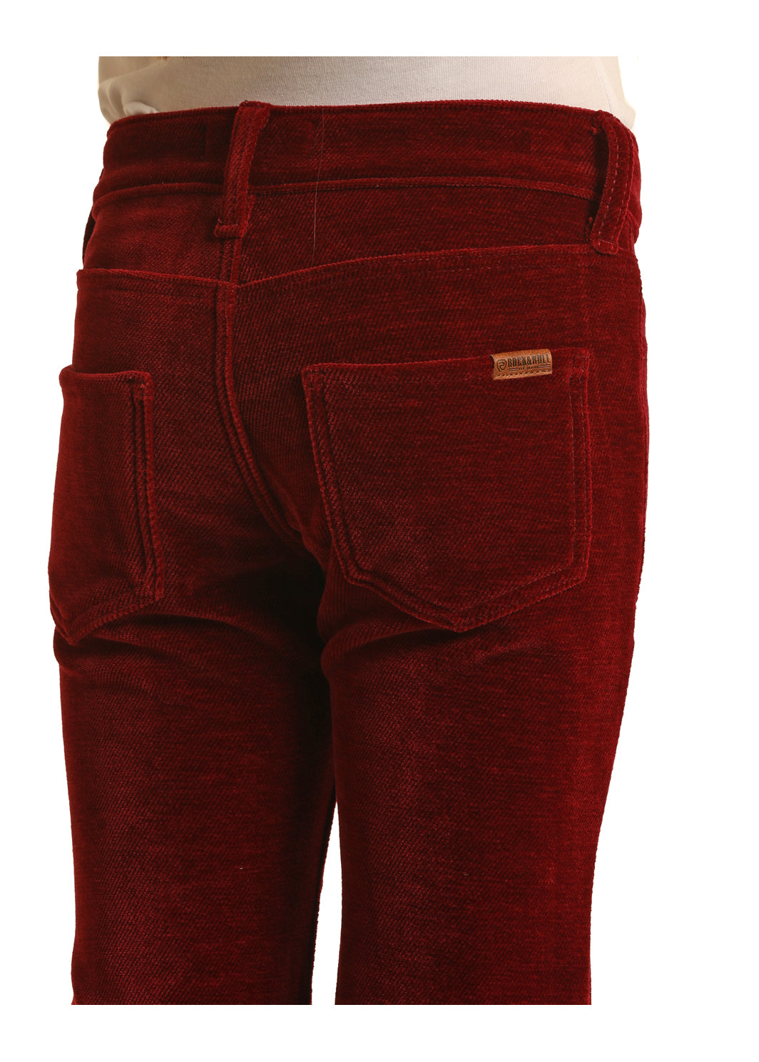 Rock and Roll Red Corduroy Flare Jeans