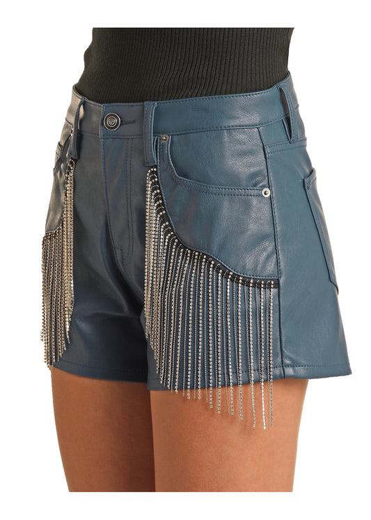 Rock & Roll High Rise Fringe Shorts
