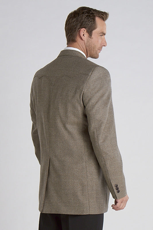 Circle S Plano Donegal Sport Coat in Brown