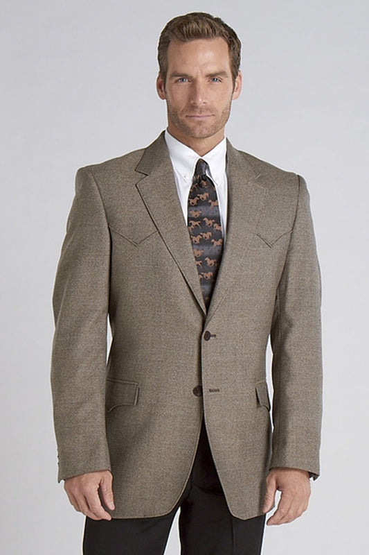 Circle S Plano Donegal Sport Coat in Brown