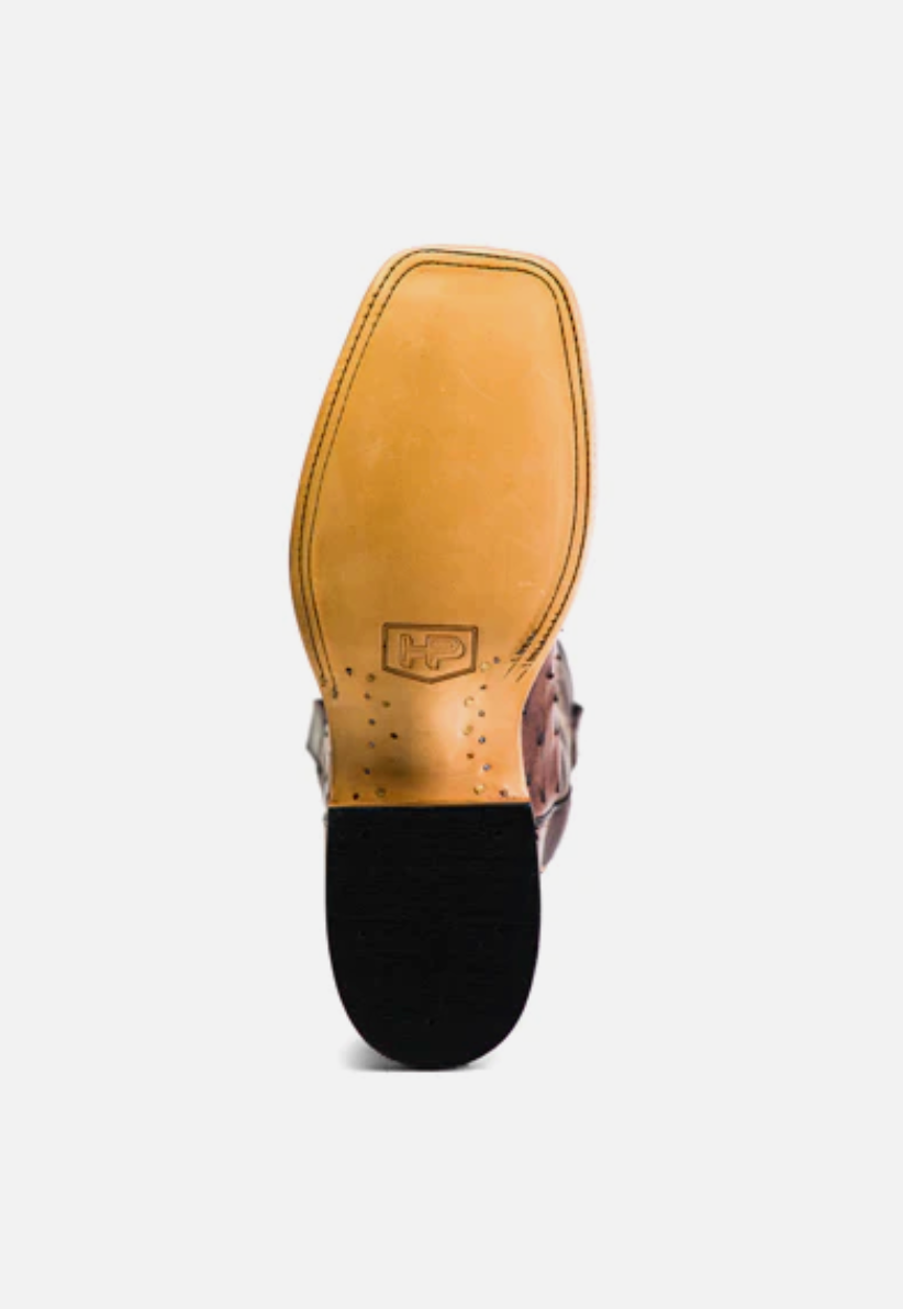 Horse Power Top Hand Kango Tobacco Full Quill Ostrich Boot
