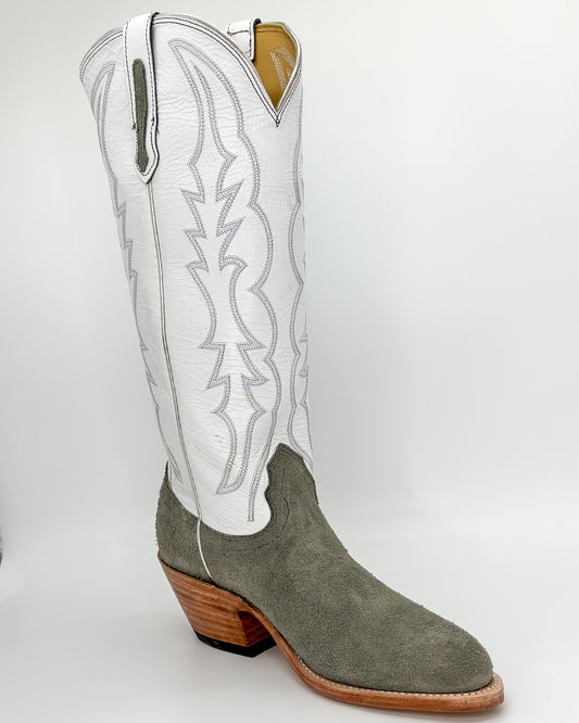 Fenoglio Womens Grey Motochap Roughout