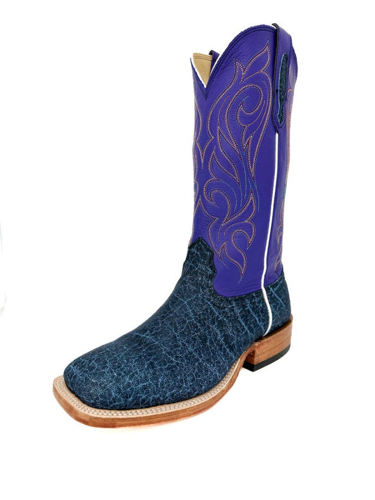 Fenoglio Blue Denim Elephant Boot