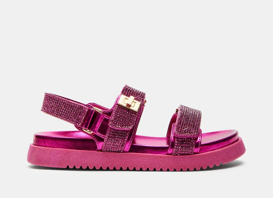 Steve Madden Kid's Mona Pink Rhinestones Sandal