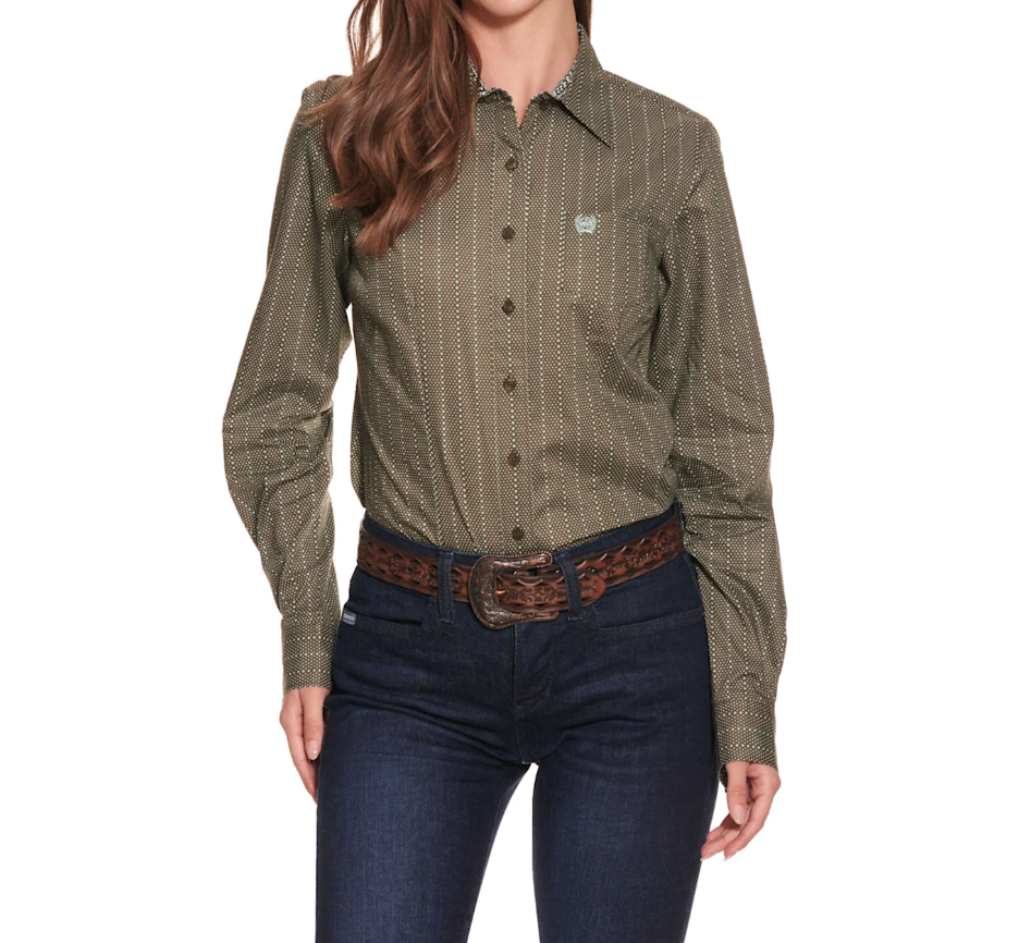 cinch dress shirt Cinch Womens Stripe Long Sleeve Western Shirt – Cowboy Headquarters