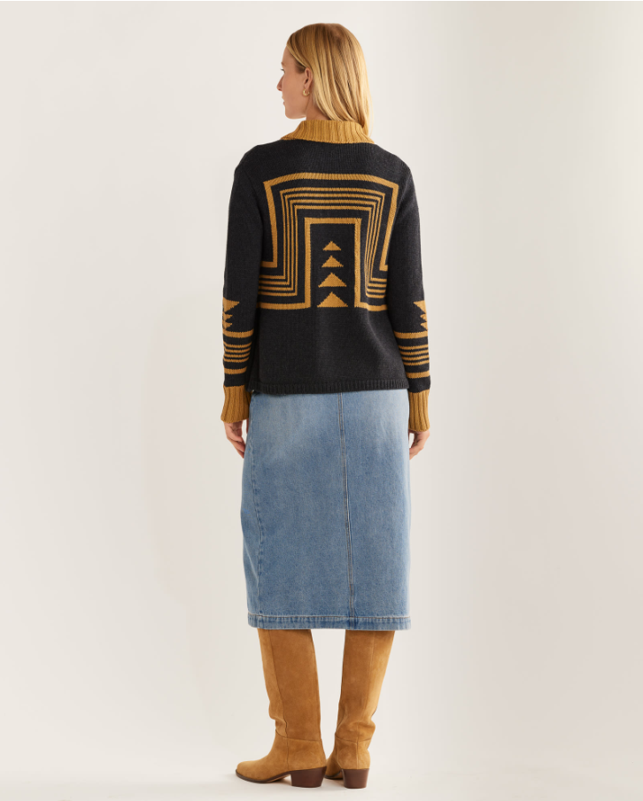 Pendleton Harding Charc/Brwn Cardigan