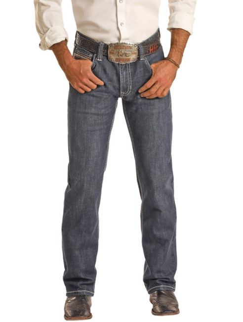 Rock & Roll Striaght Raised Denim Jean