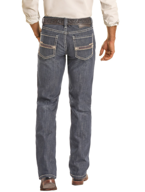 Rock & Roll Striaght Raised Denim Jean